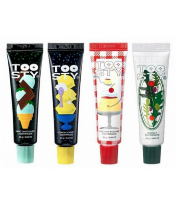 Toosty Coffret Découverte 4 Dentifrices