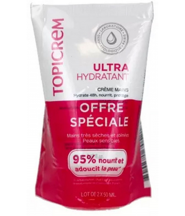 Topicrem Ultra Hydratant Crème Mains 50 ml x 2
