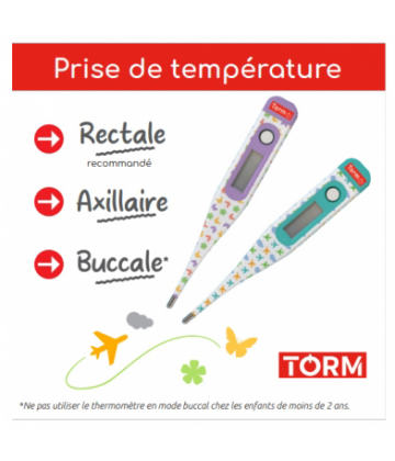 Torm Thermomètre Médical Electronique - Modele : Papillons