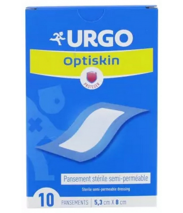 Urgo Optiskin Pansements Stérile Semi-Perméables 5,3 cm x 8 cm x 10