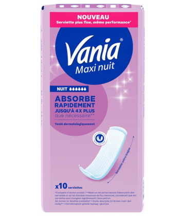 Vania Maxi Nuit Serviettes x 10