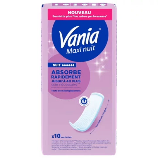 Vania Maxi Nuit Serviettes x 10