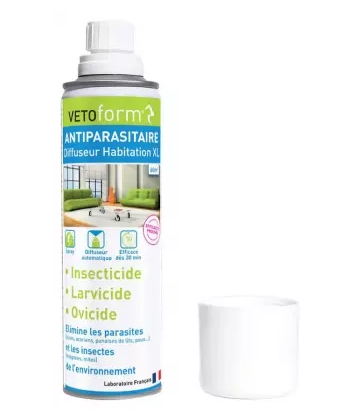 Vetoform Antiparasitaire Diffuseur Habitation XL 60 m2 250 ml
