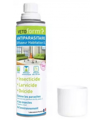 Vetoform Antiparasitaire Diffuseur Habitation XL 60 m2 250 ml