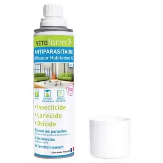 Vetoform Antiparasitaire Diffuseur Habitation XL 60 m2 250 ml