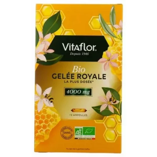 Vitaflor Gelée Royale 4000 mg Bio Ampoules x 10