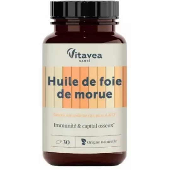 Vitavea Huile de Foie de Morue Capsules x 30