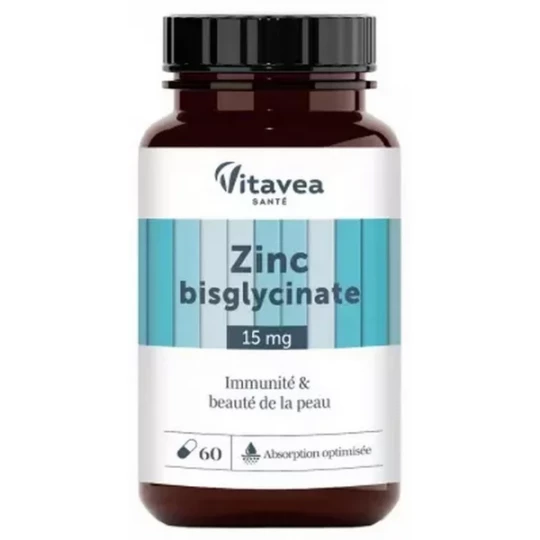 Vitavea Zinc Bisglycinate Immunité & Beauté de la Peau Gélules x 60