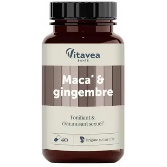 Vitavea Maca & Gingembre Tonifiant & Dynamisant Sexuel Gélules x 40