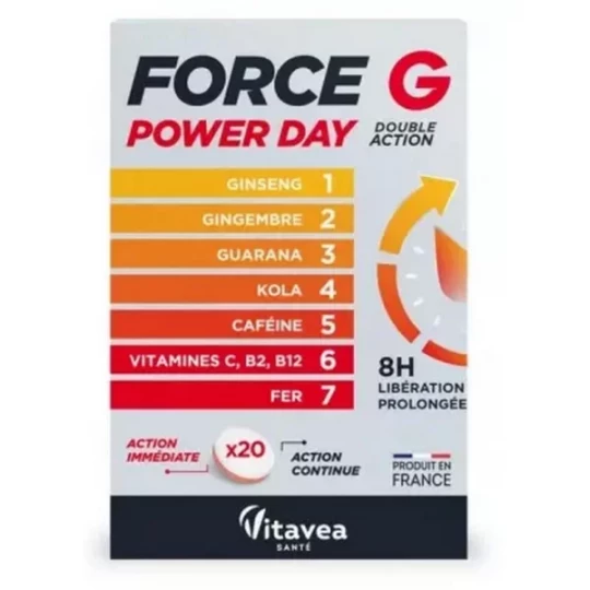 Vitavea Force G Power Day Comprimés x 20