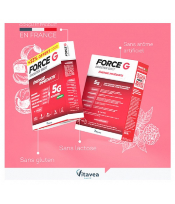 Vitavea Force G Booster Shot Énergie Immédiate Ampoules