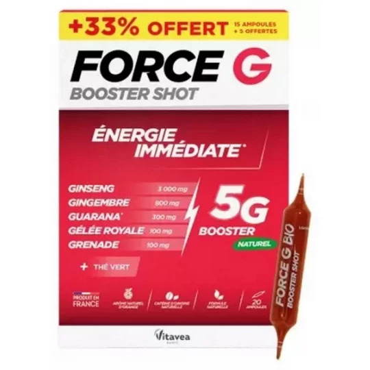 Vitavea Force G Booster Shot Énergie Immédiate Ampoules - image 1