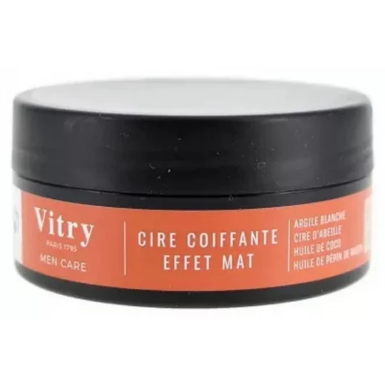 Vitry Men Care Cire Coiffante Effet Mat 80 g