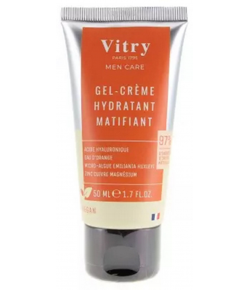 Vitry Men Care Gel'Crème Hydratant Matifiant 50 ml