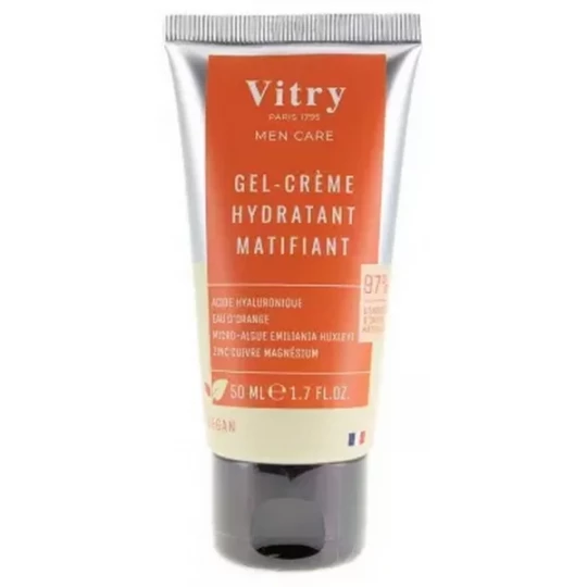 Vitry Men Care Gel'Crème Hydratant Matifiant 50 ml
