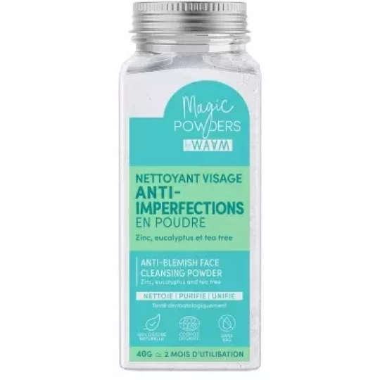 Waam Magic Powders Nettoyant Visage Anti-Imperfections Bio 40 g
