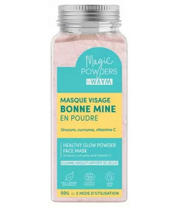 Waam Magic Powders Masque Visage Bonne Mine Bio 50 g