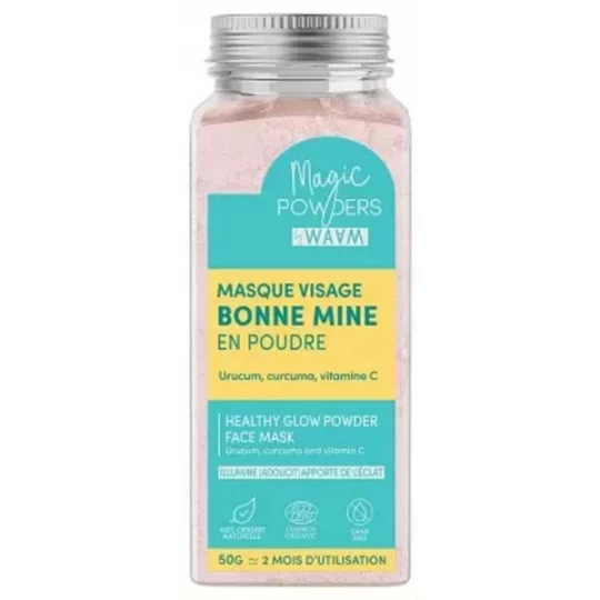 Waam Magic Powders Masque Visage Bonne Mine Bio 50 g