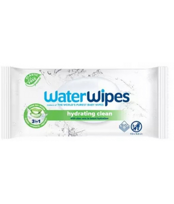 Waterwipes Hydratantes à l'Aloe Vera Lingettes x 60