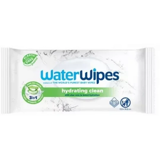 Waterwipes Hydratantes à l'Aloe Vera Lingettes x 60