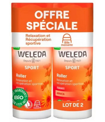 Weleda Sport Roller à l'Arnica 75 ml x 2