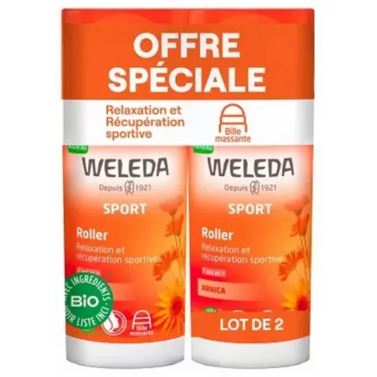 Weleda Sport Roller à l'Arnica 75 ml x 2