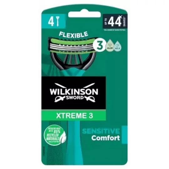 Wilkinson Xtreme 3 Sensitive Comfort Rasoirs x 4