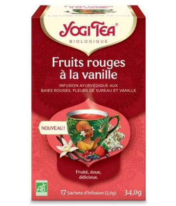 Yogi Tea Fruits Rouge à la Vanille Bio Sachets x 17