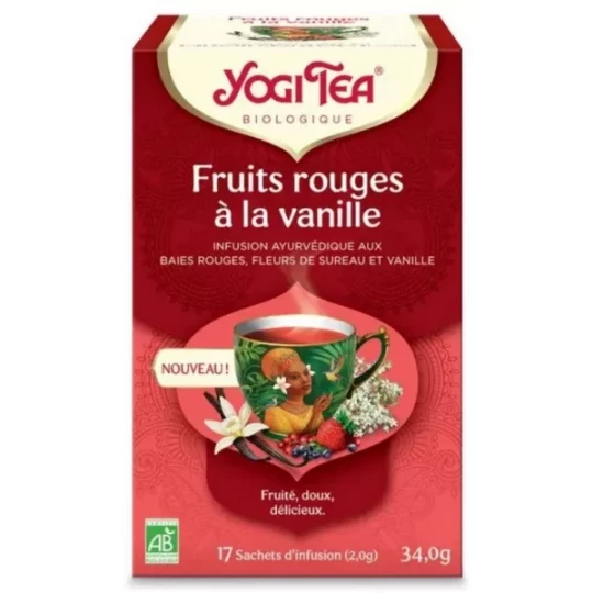 Yogi Tea Fruits Rouge à la Vanille Bio Sachets x 17