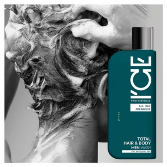 ICE Professional Men Shampoing Douche Quotidien 2 en 1 250 ml - image 3