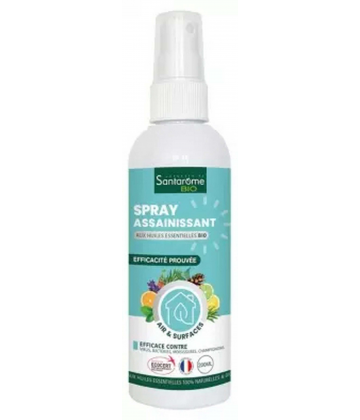 Santarome Spray Assainissant aux 20 Huiles Essentielles Bio