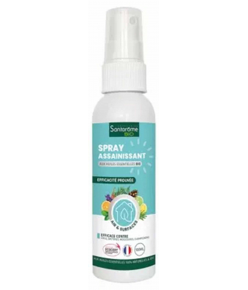 Santarome Spray Assainissant aux 20 Huiles Essentielles Bio