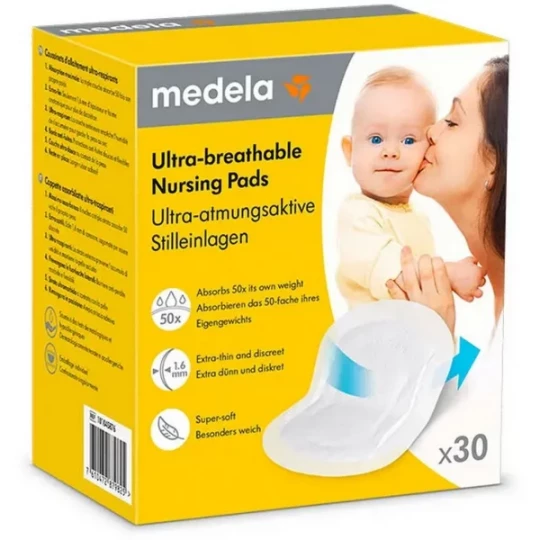 Medela Coussinets d'Allaitement Ultra-Respirants