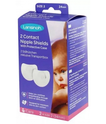 Lansinoh Bouts de Sein Contact x 2 et Étui de Protection