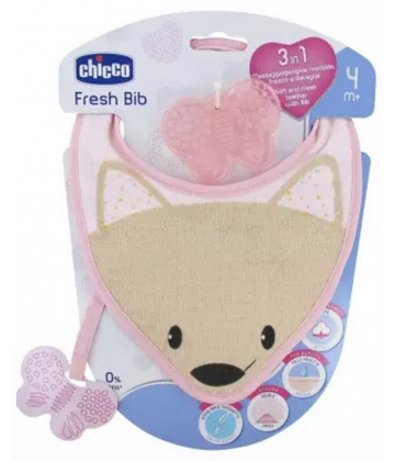 Chicco Fresh Bib Bavoir 3en1 4 Mois et +