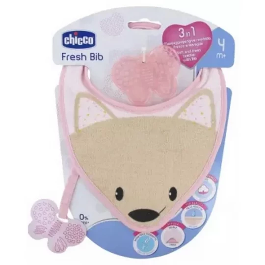Chicco Fresh Bib Bavoir 3en1 4 Mois et +