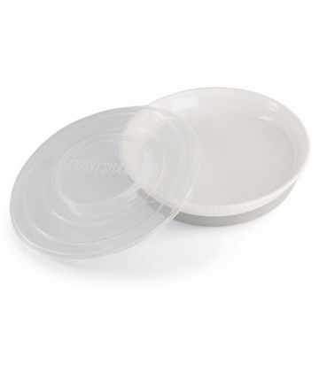 Twistshake Assiette Classique & Couvercle 6 Mois et +