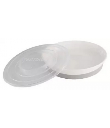 Twistshake Assiette Classique & Couvercle 6 Mois et +