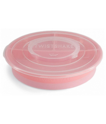 Twistshake Assiette Compartimentée et Couvercle 6 Mois et +