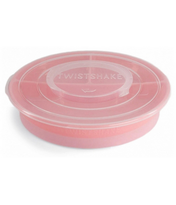 Twistshake Assiette Compartimentée et Couvercle 6 Mois et +