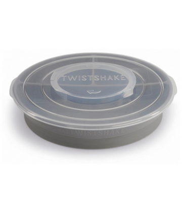 Twistshake Assiette Compartimentée et Couvercle 6 Mois et +