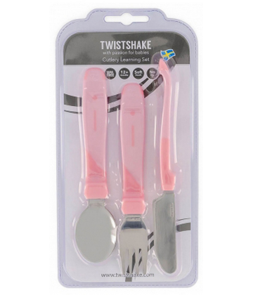 Twistshake Couverts d'Apprentissage en Acier Inoxydable 12 Mois et +