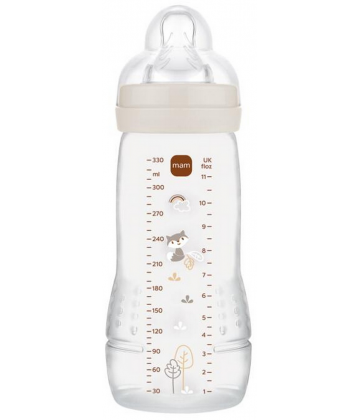 MAM Easy Active Biberon 2eme Âge 330 ml 6 Mois et + Débit Tres Rapide