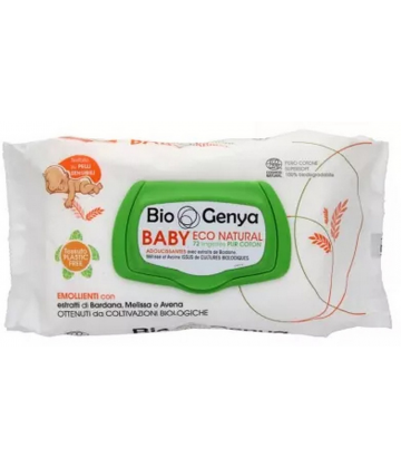 BioGenya Lingettes Bébé en Coton Pur Lingettes