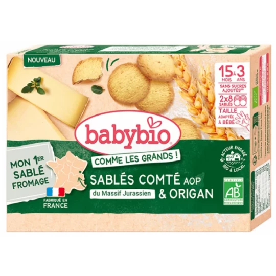 Babybio Sablés de 15 Mois à 3 Ans Bio x 16