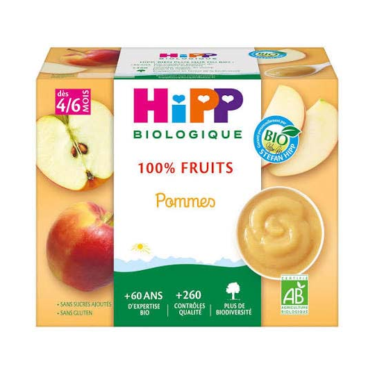 HiPP 100% Fruits  4/6 Mois Bio Pots x 4 - image 3