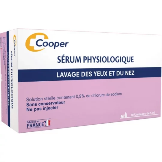 Cooper Sérum Physiologique Unidoses de 5 ml - image 4