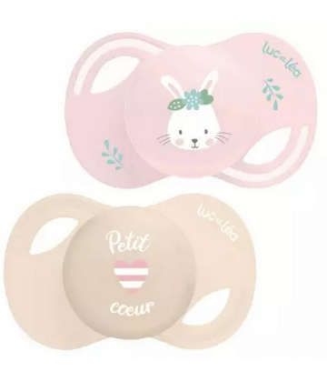 Luc et Léa Collection 2 Sucettes Anatomiques Téterelle Extra-Fine 0-6 Mois