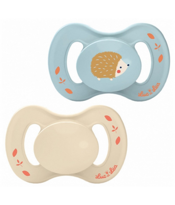 Luc et Léa Nature 2 Sucettes Anatomiques Téterelle Extra-Fine 0-6 Mois