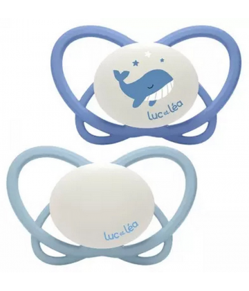 Luc et Léa Physio Nuit 2 Sucettes Physiologiques 0-6 Mois